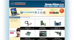Desktop Screenshot of laptopspares.co.in